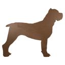 Cane Corso 18 inches Rustic Farmhouse Cane Corso Cutout Reclaimed Wood Silhouette