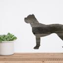 Cane Corso 24 inches Rustic Farmhouse Cane Corso Cutout Reclaimed Wood Silhouette