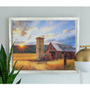  Rustic Farmhouse Canvas Series Floating Wood Frame