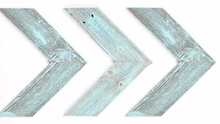 Rustic Farmhouse 11 in. x 14 in. Reclaimed Wood Chevron Arrows (Set of 3)