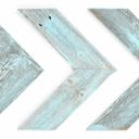 Robins Egg Blue Rustic Farmhouse 11 in. x 14 in. Reclaimed Wood Chevron Arrows (Set of 3)