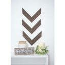 Espresso Rustic Farmhouse 11 in. x 14 in. Reclaimed Wood Chevron Arrows (Set of 3)