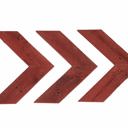 Rustic Red Rustic Farmhouse 11 in. x 14 in. Reclaimed Wood Chevron Arrows (Set of 3)