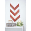 Rustic Red Rustic Farmhouse 11 in. x 14 in. Reclaimed Wood Chevron Arrows (Set of 3)