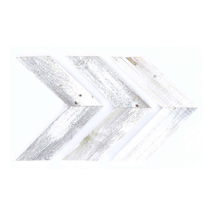 Rustic Farmhouse 11 in. x 14 in. Reclaimed Wood Chevron Arrows (Set of 3)