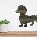 Dachshund 12 inches Rustic Farmhouse Dachshund Cutout Reclaimed Wood Silhouette