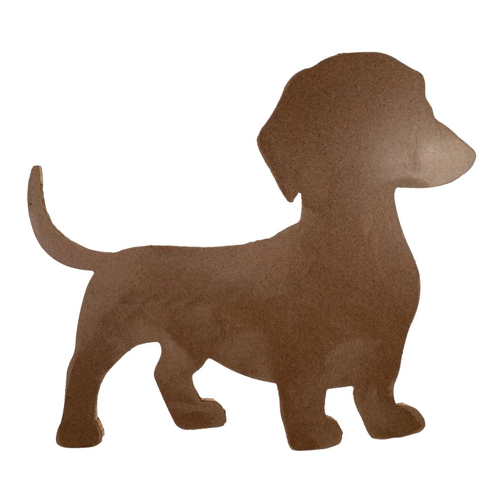 Rustic Farmhouse Dachshund Cutout Reclaimed Wood Silhouette