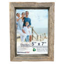 5 x 7 Frame Weathered Gray Rustic Farmhouse Signature Series Reclaimed Solid Wood Deep Inset Picture Frame