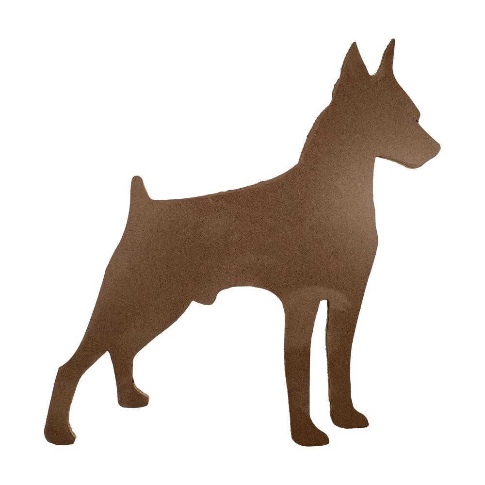 Rustic Farmhouse Doberman Pinscher Cutout Reclaimed Wood Silhouette