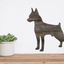 Doberman Pinscher 12 inches Rustic Farmhouse Doberman Pinscher Cutout Reclaimed Wood Silhouette