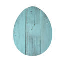 Robins Egg Blue 12 inches Rustic Farmhouse Reclaimed Wooden Egg Decor