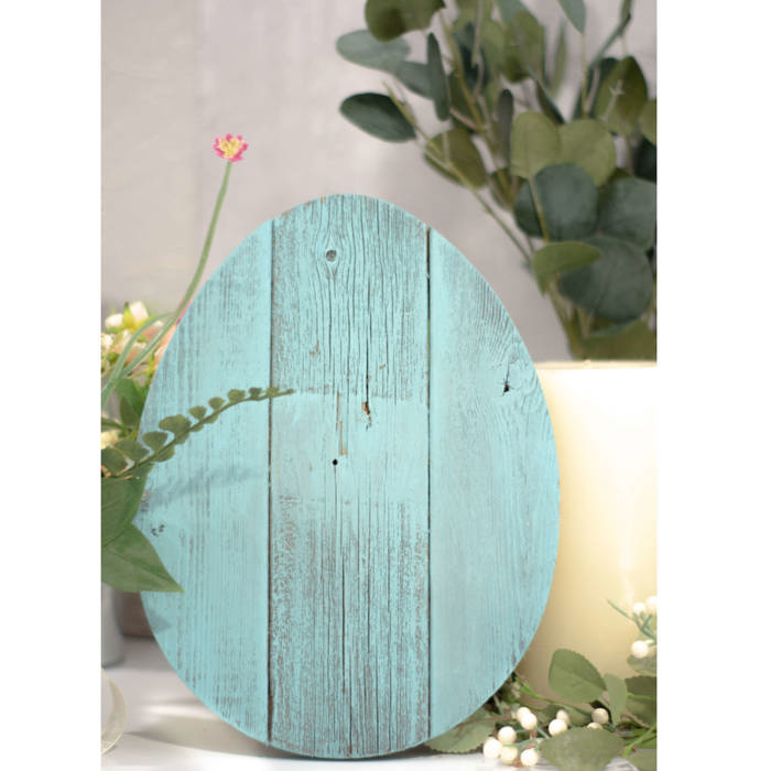 Rustic Farmhouse Reclaimed Wooden Egg Decor