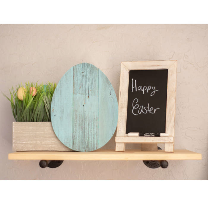 Rustic Farmhouse Reclaimed Wooden Egg Decor