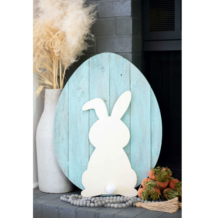 Rustic Farmhouse Reclaimed Wooden Egg Decor