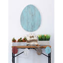 Robins Egg Blue 24 inches Rustic Farmhouse Reclaimed Wooden Egg Decor