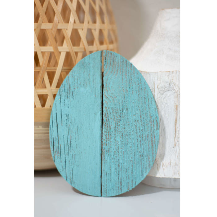 Rustic Farmhouse Reclaimed Wooden Egg Decor