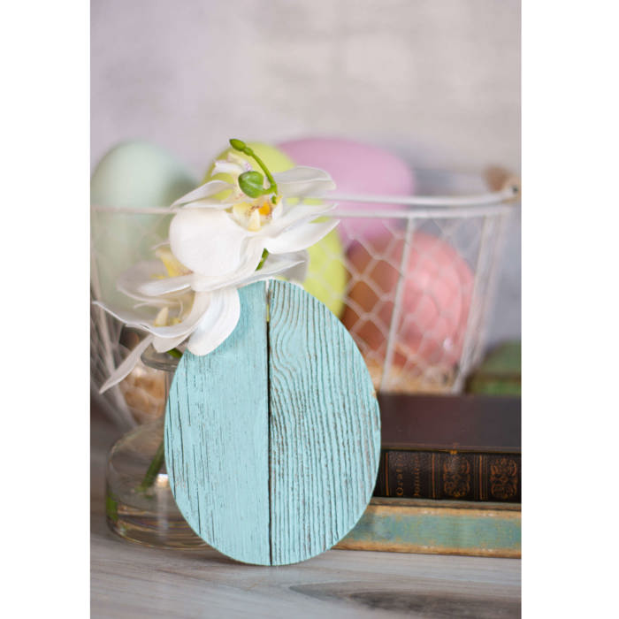 Rustic Farmhouse Reclaimed Wooden Egg Decor