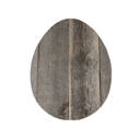 Weathered Gray 8 inches Rustic Farmhouse Reclaimed Wooden Egg Decor