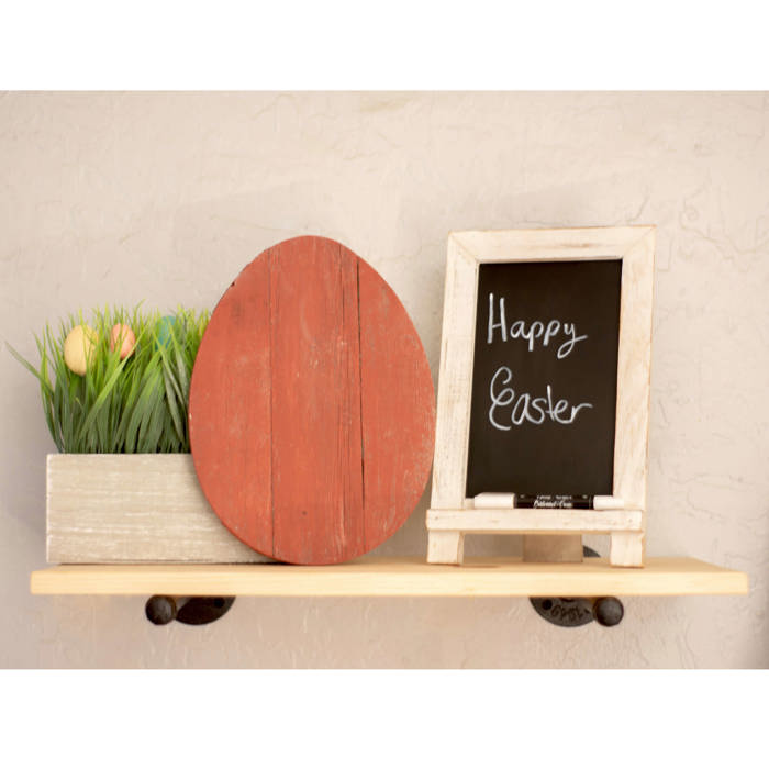 Rustic Farmhouse Reclaimed Wooden Egg Decor