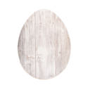 White Wash 12 inches Rustic Farmhouse Reclaimed Wooden Egg Decor