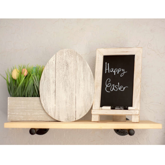 Rustic Farmhouse Reclaimed Wooden Egg Decor