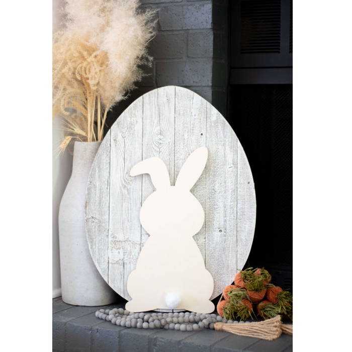 Rustic Farmhouse Reclaimed Wooden Egg Decor