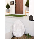 White Wash 24 inches Rustic Farmhouse Reclaimed Wooden Egg Decor