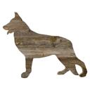 German Shepherd 12 inches Rustic Farmhouse German Shepherd Cutout Reclaimed Wood Silhouette