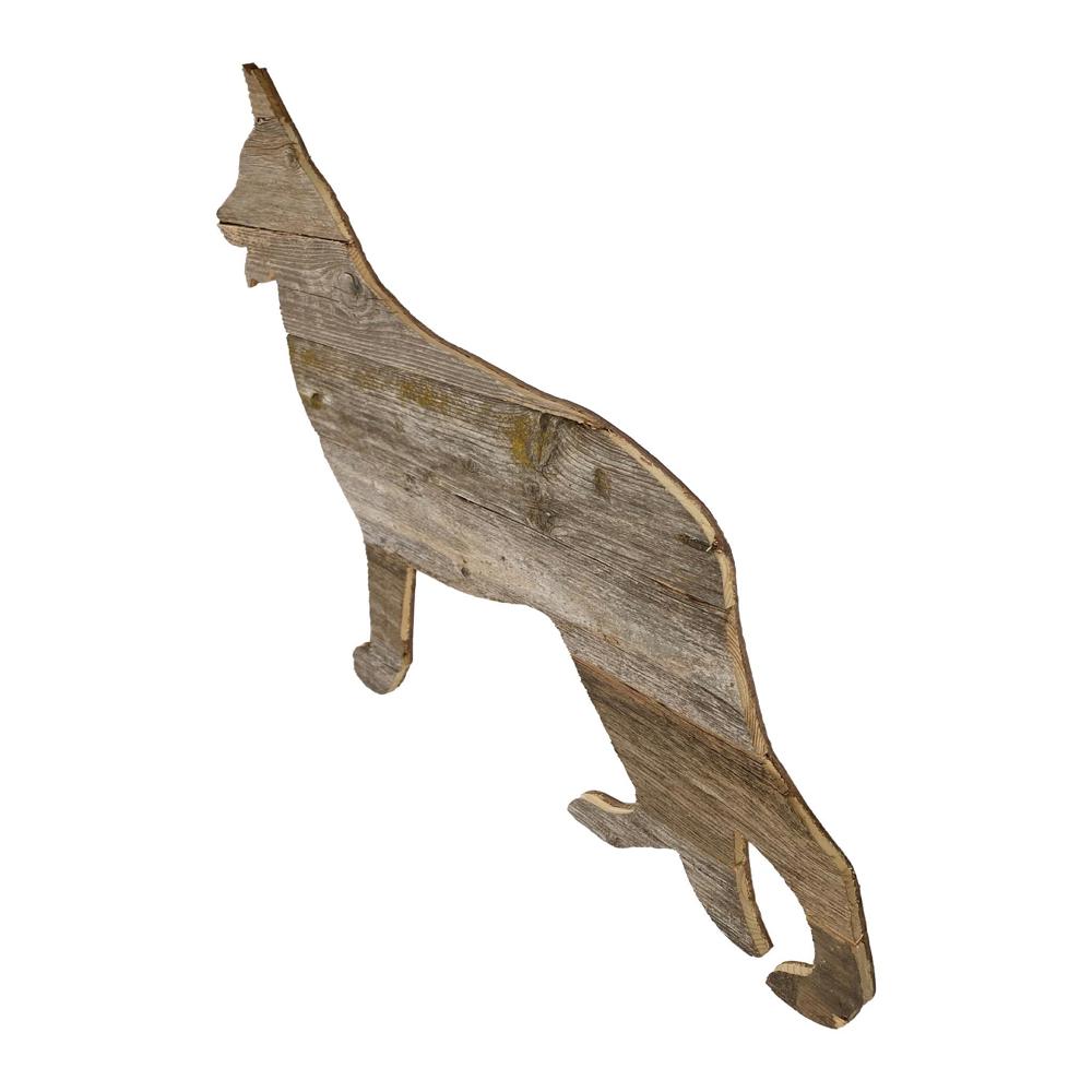 Rustic Farmhouse German Shepherd Cutout Reclaimed Wood Silhouette