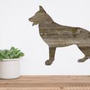 German Shepherd 12 inches Rustic Farmhouse German Shepherd Cutout Reclaimed Wood Silhouette