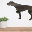 German Short Haired Pointer 12 inches Rustic Farmhouse German Short Haired Pointer Cutout Reclaimed Wood Silhouette