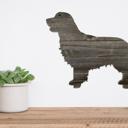 Golden Retriever 12 inches Rustic Farmhouse Golden Retriever Cutout Reclaimed Wood Silhouette