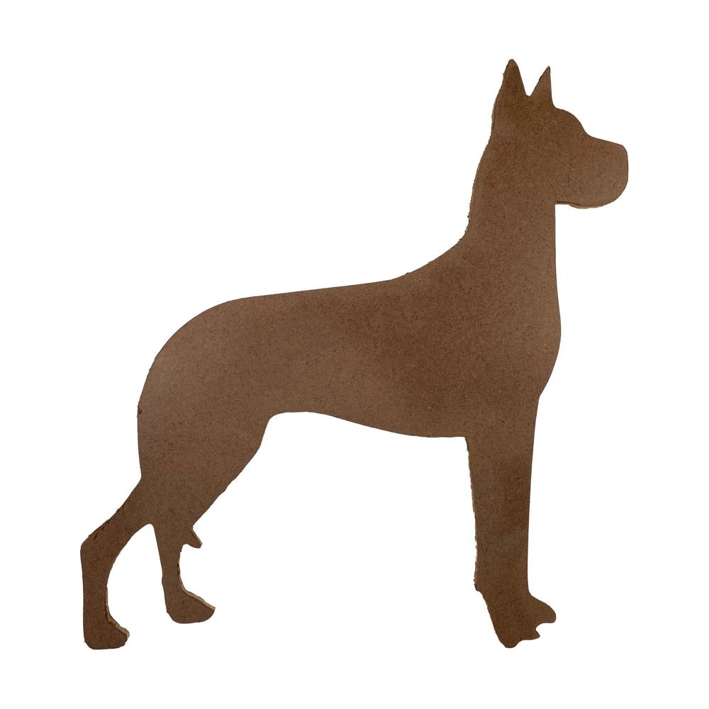 Rustic Farmhouse Great Dane Cutout Reclaimed Wood Silhouette