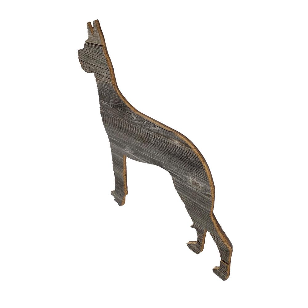 Rustic Farmhouse Great Dane Cutout Reclaimed Wood Silhouette