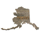 Alaska Rustic Farmhouse Reclaimed Wood Home State Wall Sign