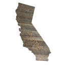 California Rustic Farmhouse Reclaimed Wood Home State Wall Sign