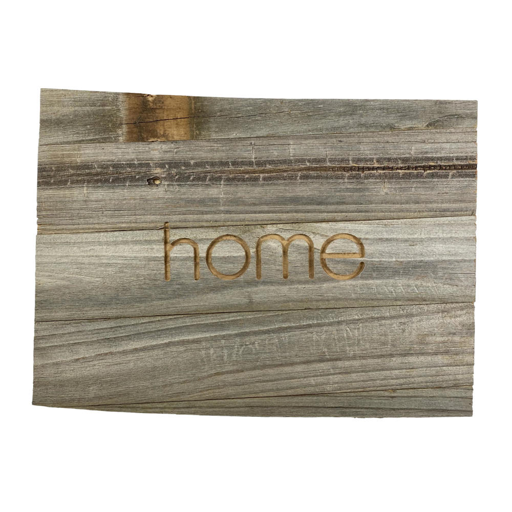 Rustic Farmhouse Reclaimed Wood Home State Wall Sign