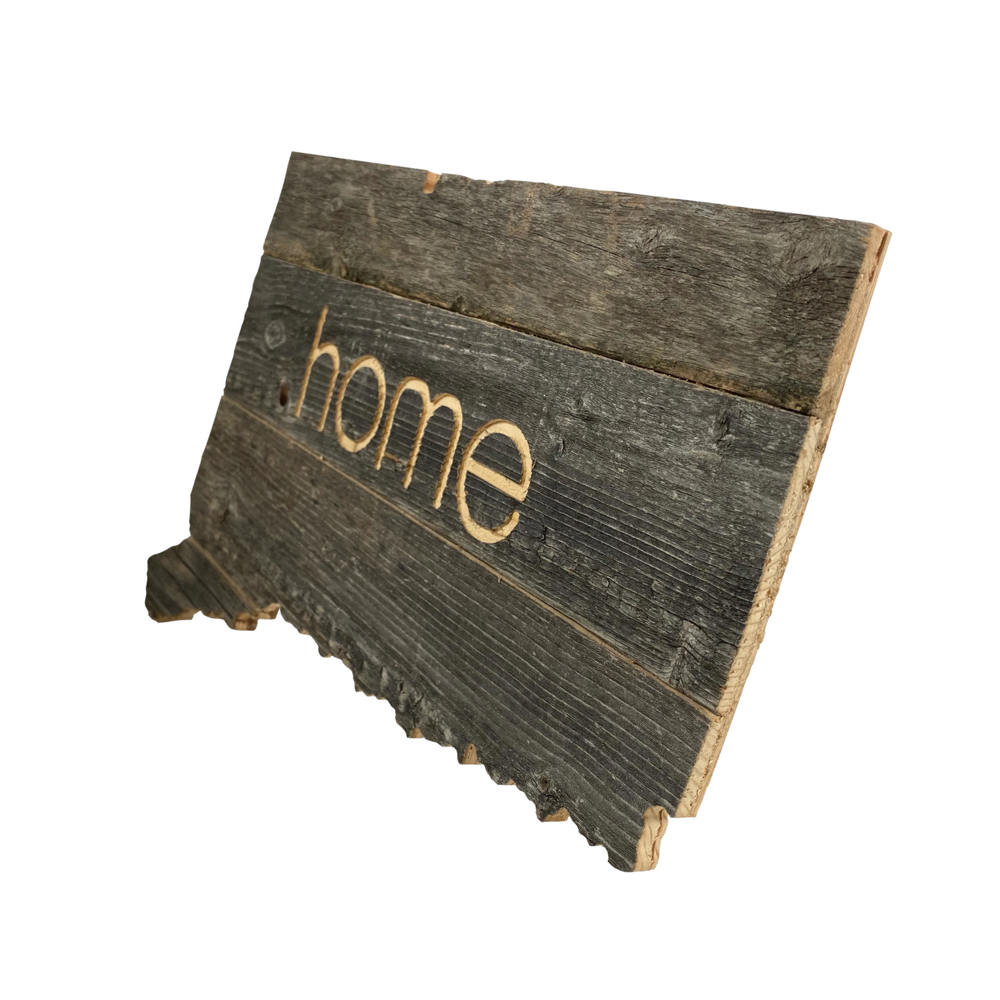 Rustic Farmhouse Reclaimed Wood Home State Wall Sign