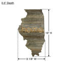 Illinois Rustic Farmhouse Reclaimed Wood Home State Wall Sign