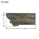 Montana Rustic Farmhouse Reclaimed Wood Home State Wall Sign