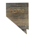 Nevada Rustic Farmhouse Reclaimed Wood Home State Wall Sign