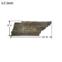 Tennessee Rustic Farmhouse Reclaimed Wood Home State Wall Sign