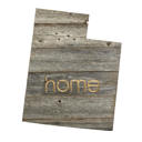 Utah Rustic Farmhouse Reclaimed Wood Home State Wall Sign