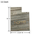 Utah Rustic Farmhouse Reclaimed Wood Home State Wall Sign