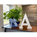 White Wash A Decorative Free Standing White Decorative Monogram Wood Letter