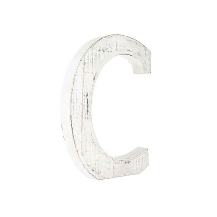 Decorative Free Standing White Decorative Monogram Wood Letter