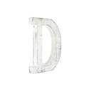 White Wash D Decorative Free Standing White Decorative Monogram Wood Letter