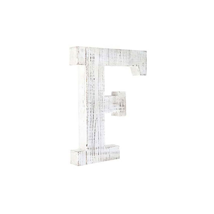 Decorative Free Standing White Decorative Monogram Wood Letter