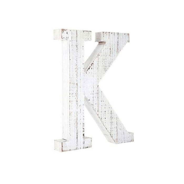 Decorative Free Standing White Decorative Monogram Wood Letter