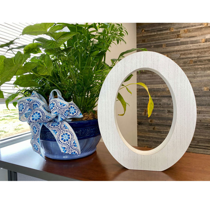 Decorative Free Standing White Decorative Monogram Wood Letter